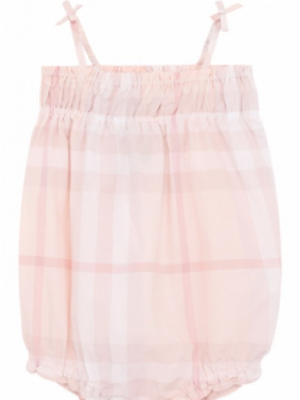 *NWT* Burberry Pink Plaid Baby Bubble Romper